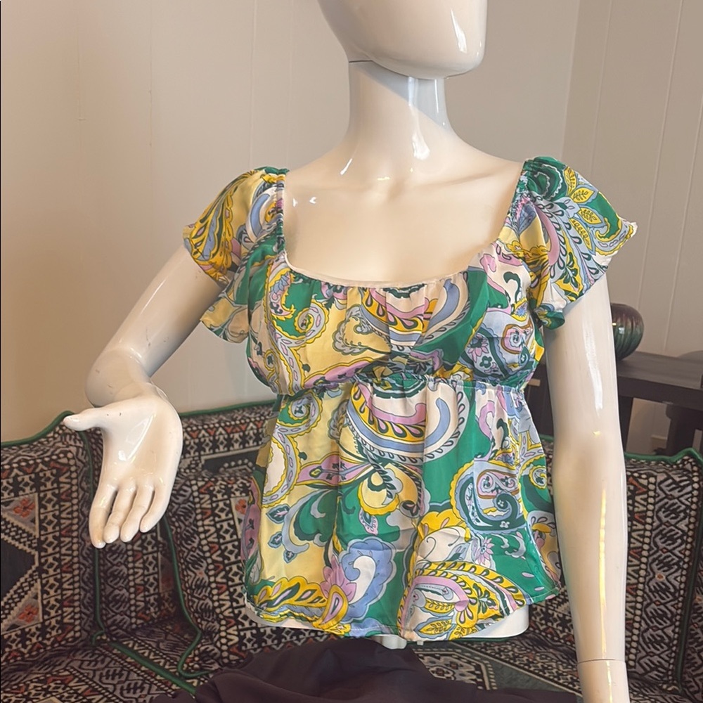 Colorful Paisley Women's Top